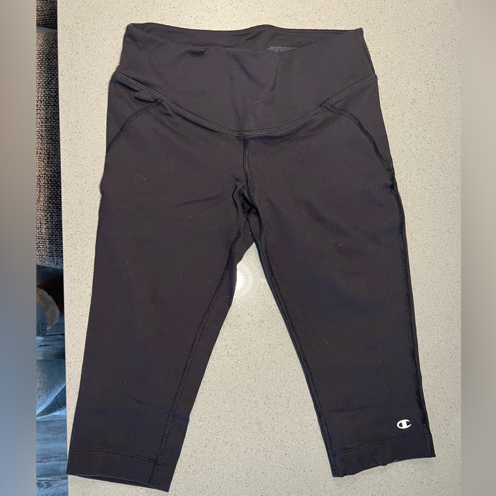 Women’s cropped leggings - Champion brand size medium, black